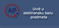  Uvid u elektronsku bazu predmeta 